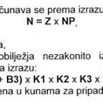 Izračun naknade za legalizaciju