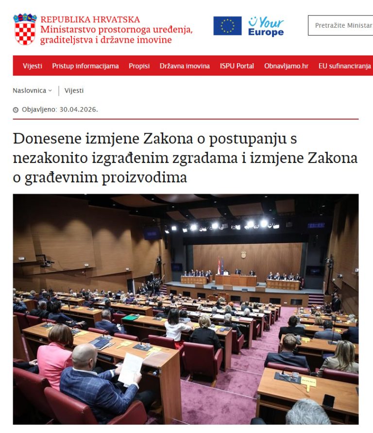 Zakon o postupanju sezakonito izgrađenim zgradama