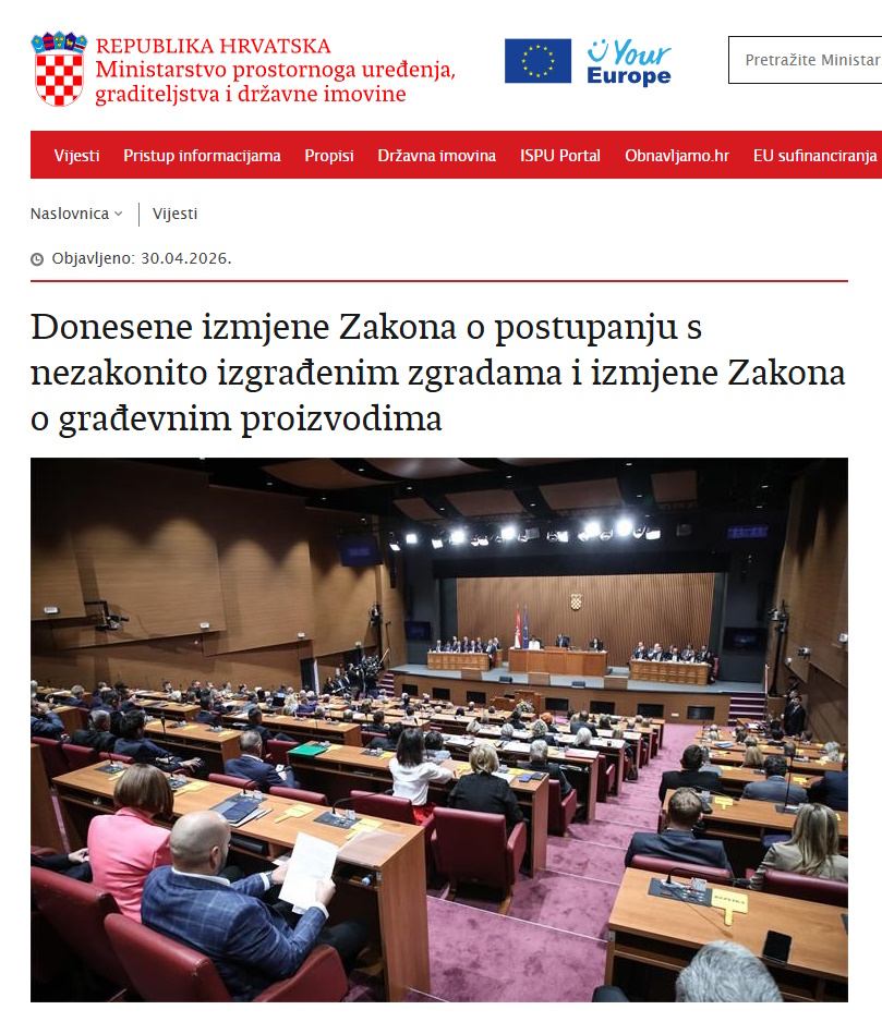 Zakon o postupanju sezakonito izgrađenim zgradama